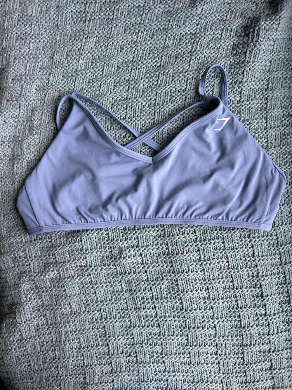 Blue Gymshark bra